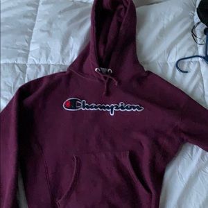 Champion Xsmall burgundy hoodie